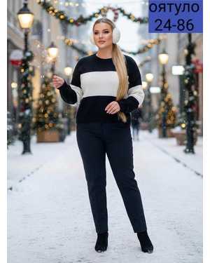 СВИТЕР ТКАНЬ ТЁПЛЫЙ КАШЕМИР ЛАПША