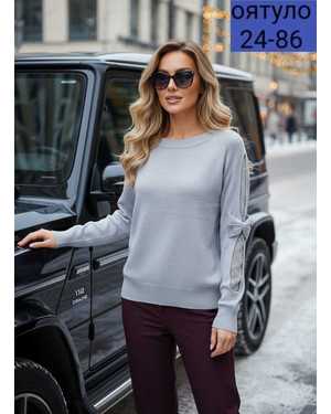 СВИТЕР ТКАНЬ КАШЕМИР ВЯЗАНЫЙ