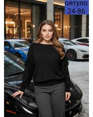 СВИТЕР ТКАНЬ КАШЕМИР ВЯЗАНЫЙ