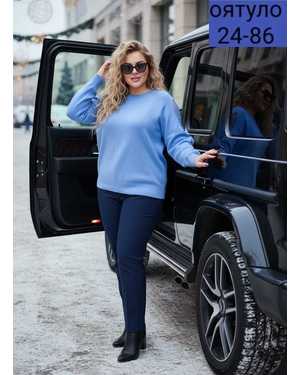 СВИТЕР ТКАНЬ КАШЕМИР ВЯЗАНЫЙ