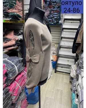 СВИТЕР ТКАНЬ КАШЕМИР ВЯЗАНЫЙ