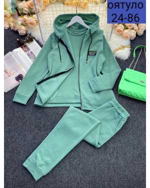 ТРОЙКА ТКАНЬ 3-Х НИТКА НА ФЛИСЕ