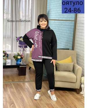 ЖЕНСКИЙ КОСТЮМ ДВОЙКА ТКАНЬ ТРИКОТАЖ