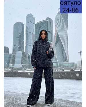 ЖЕНСКИЙ КОСТЮМ ДВОЙКА ТКАНЬ ФЛИС С НАЧЁСОМ