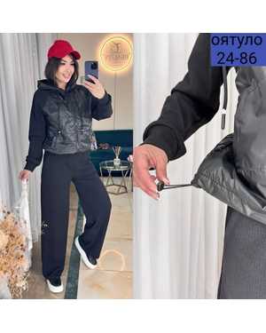 ЖЕНСКИЙ КОСТЮМ ДВОЙКА ТКАНЬ ТЁПЛАЯ ЛАПША + ПЛАЩЁВКА (КОФТА), ТЁПЛАЯ ЛАПША (ШТАНЫ)