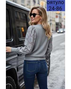 СВИТЕР ТКАНЬ ТЁПЛЫЙ КАШЕМИР ЛАПША