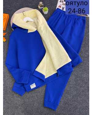 ЖЕНСКИЙ КОСТЮМ ДВОЙКА ТКАНЬ ФЛИС С БАРАШКОЙ