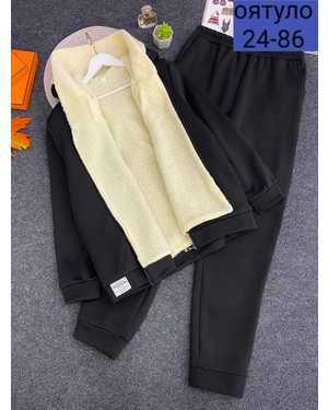 ЖЕНСКИЙ КОСТЮМ ДВОЙКА ТКАНЬ ФЛИС С БАРАШКОЙ