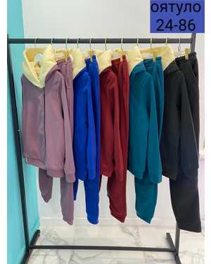 ЖЕНСКИЙ КОСТЮМ ДВОЙКА ТКАНЬ ФЛИС С БАРАШКОЙ