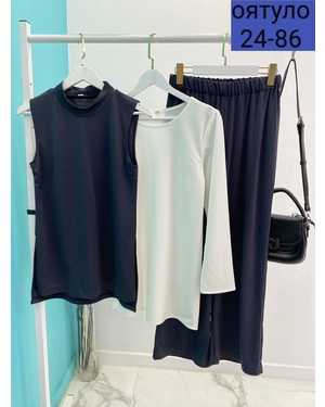 ЖЕНСКИЙ КОСТЮМ ТРОЙКА ТКАНЬ ТРИКОТАЖ