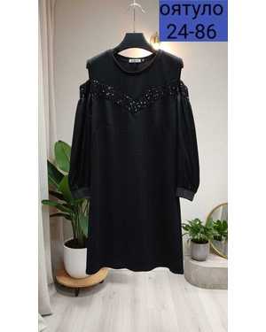ПЛАТЬЕ ТКАНЬ ТРИКОТАЖ С ЛЮРЕКСОМ