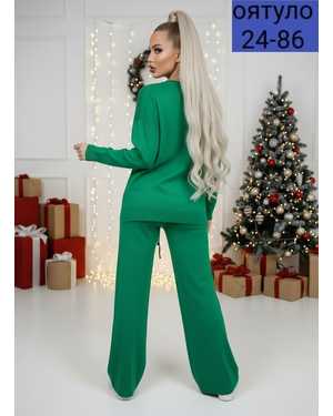 ЖЕНСКИЙ КОСТЮМ ДВОЙКА ТКАНЬ КАШЕМИР С СТРАЗАМИ