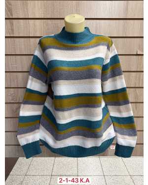 СВИТЕР ТКАНЬ 60% WOOL, 30% COTTON, 10% ELASTANE