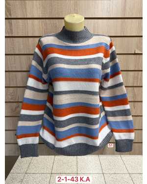 СВИТЕР ТКАНЬ 60% WOOL, 30% COTTON, 10% ELASTANE