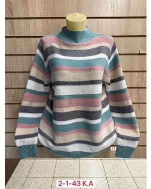 СВИТЕР ТКАНЬ 60% WOOL, 30% COTTON, 10% ELASTANE