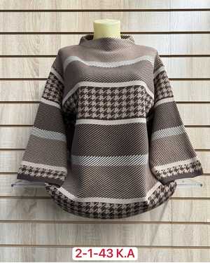 СВИТЕР ТКАНЬ 52% CASHMERE, 28% WOOL, 15% COTTON, 5% ELASTANE