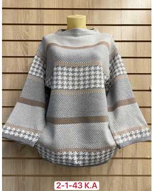 СВИТЕР ТКАНЬ 52% CASHMERE, 28% WOOL, 15% COTTON, 5% ELASTANE