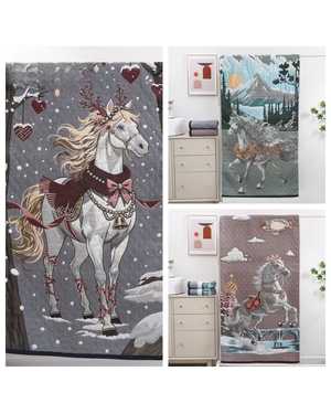 Полотенце с символом нового года. Размер 35/75 см В упаковке 6 шт разные цвета