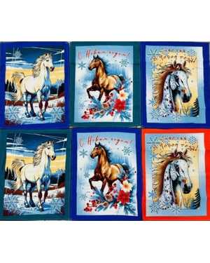 Полотенце с символом нового года. Размер 45/60 см В упаковке 10шт разные цвета