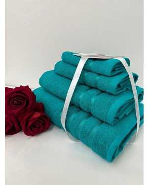 Комплект из четырёх полотенец Материал: Махра Плотность: 400г/м2 Размер: 70*130- 1 шт, 50*80 - 1 шт, 30/60 - 1 шт, 30*30 - 1 шт