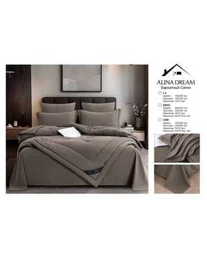 Комплект постельного белья с готовым одеялом. Ткань бархатный Сатин(возможно замена на похожее)