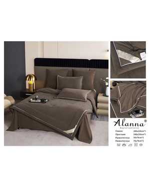Комплект постельного белья с готовым одеялом. Ткань бархатный Сатин(возможно замена на похожее)