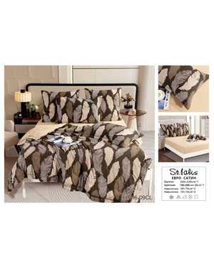 Комплект постельного белья с готовым одеялом. Ткань хлопок вискоза Простынь на резинке(возможно замена на похожее)