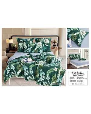 Комплект постельного белья с готовым одеялом. Ткань хлопок вискоза Простынь на резинке(возможно замена на похожее)