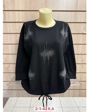 СВИТЕР ТКАНЬ 24% COTTON, 48% CASHMERE, 28% POLYESTER