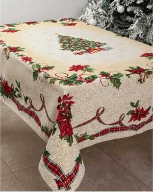 Новогодняя скатерть гобеленовая Размер 150на310см