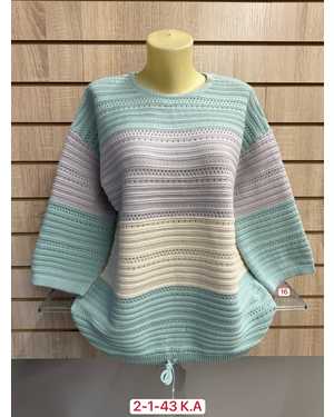 СВИТЕР ТКАНЬ 50% CASHMERE, 28% WOOL, 17% COTTON, 5% ELASTANE