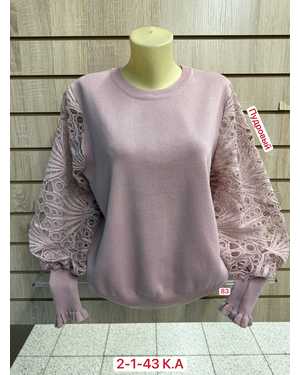 СВИТЕР ТКАНЬ 60% WOOL, 30% COTTON, 10% ELASTANE