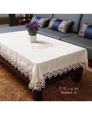 Скатерть Брюссель материал ткани 100% полиэстер Размер 120 на 150см