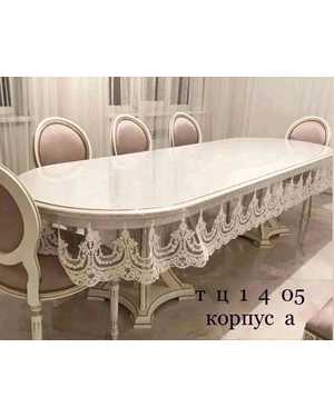 Скатерть прозрачная с бахромой Размер 140 на 220см