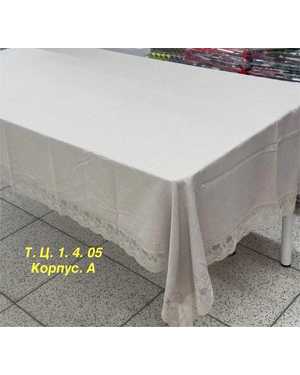 Скатерть водоотталкивающая однотонная Состав: полиэстер, хлопок Размер 150 на 220см