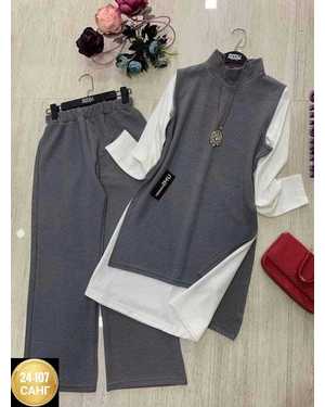 ЖЕНСКИЙ КОСТЮМ ТРОЙКА ТКАНЬ ТРИКОТАЖ