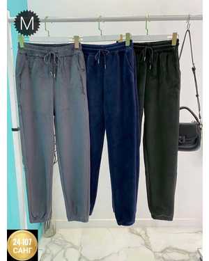 ШТАНЫ ТКАНЬ ВЕЛЮР С НАЧЁСОМ