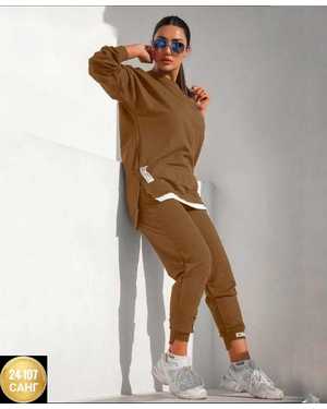 ЖЕНСКИЙ КОСТЮМ ДВОЙКА ТКАНЬ ТРИКОТАЖ