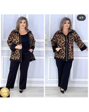 ЖЕНСКИЙ КОСТЮМ ДВОЙКА ТКАНЬ ТРИКОТАЖ