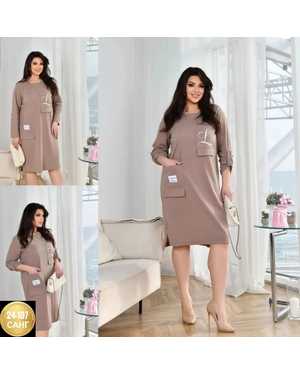 ПЛАТЬЕ ТКАНЬ ТРИКОТАЖ