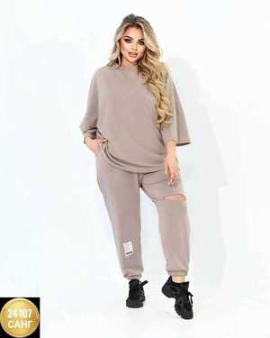 ЖЕНСКИЙ КОСТЮМ ДВОЙКА ТКАНЬ ТУРЕЦКИЙ ДВУХНИТКА