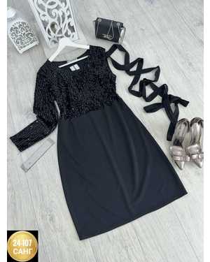 ПЛАТЬЕ ТКАНЬ ПАЙЕТКИ + БАРБИ