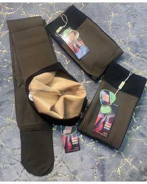 Колготки женские с эффектом вторая кожа Состав : Полиэстер 40% Верблюжья шерсть 35% Эластан 15% Шелк 15%