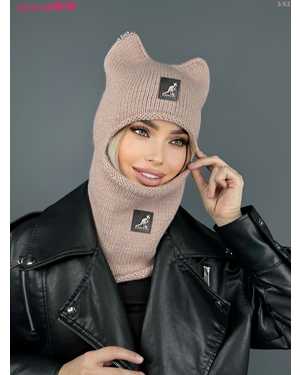 ШАПКА ВЗРОСЛЫЙ РАЗМЕР: ЕДИНЫЙ 70% ШЕРСТЬ, 30% АКРИЛ СЕЗОН ЗИМА