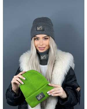 ШАПКА ДВОЙНАЯ + СНУД ОТ 8 ДО 108 ЛЕТ РАЗМЕР: ЕДИНЫЙ 70% ШЕРСТЬ, 30% АКРИЛ СЕЗОН ЗИМА