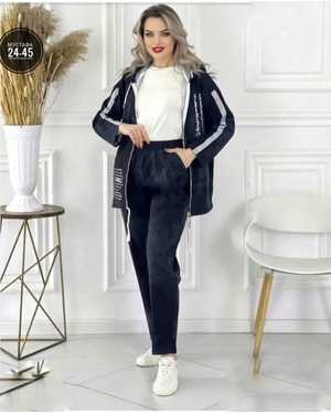 ЖЕНСКИЙ КОСТЮМ ДВОЙКА ТКАНЬ ДЖИНС