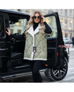 БЕЗРУКАВКА ТКАНЬ СИНТЕПОН С ПОДКЛАДКОЙ