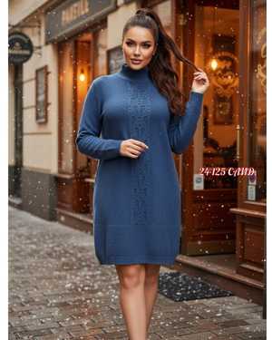 ПЛАТЬЕ ТКАНЬ ВЯЗАННЫЙ КАШЕМИР