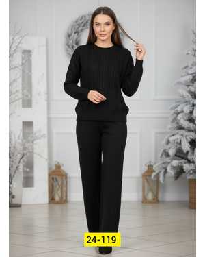 ЖЕНСКИЙ КОСТЮМ ДВОЙКА ТКАНЬ ВЯЗКА