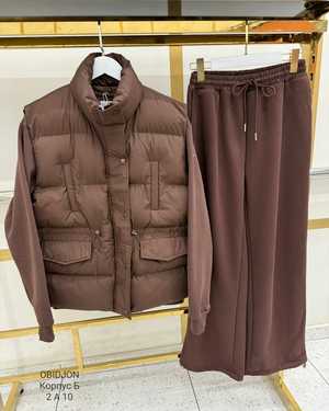 ЖЕНСКИЙ КОСТЮМ ТРОЙКА ТКАНЬ ФЛИС